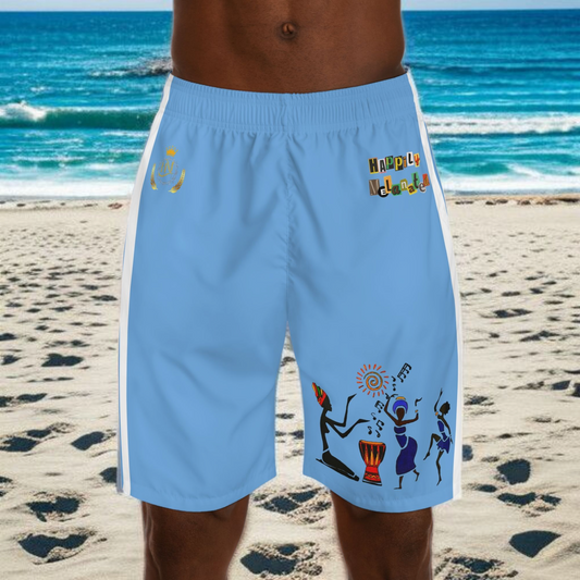 Cultural Dance Men's Jogger Shorts - Happily Celebrating Heritage