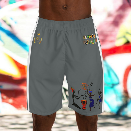 Cultural Dance Men's Jogger Shorts - Happily Celebrating Heritage
