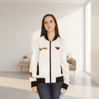Dragon Graphic Women's Bomber Jacket, Mythical All Over Design, Zip Up Outerwear for Her Printify