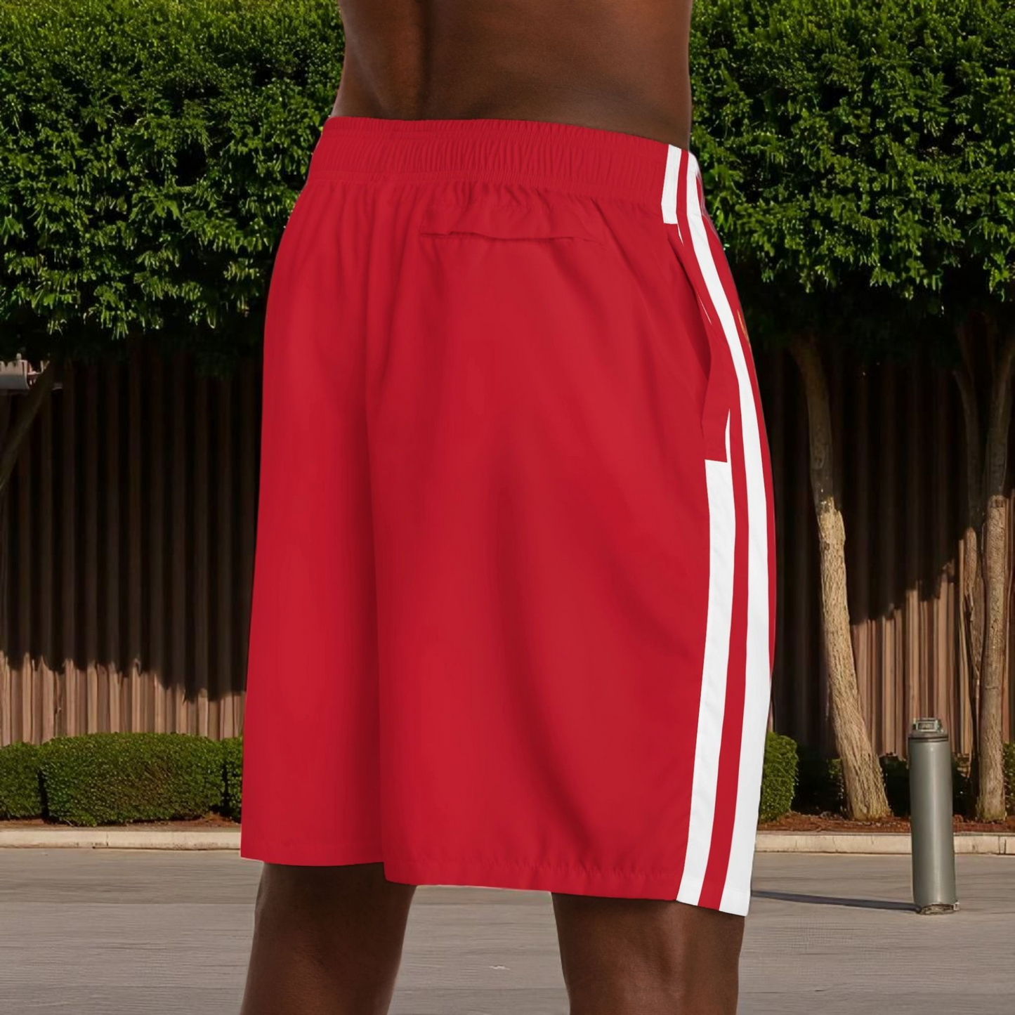 Ethnic Music Cartoon Men's Jogger Shorts - Happily Celebrating Heritage