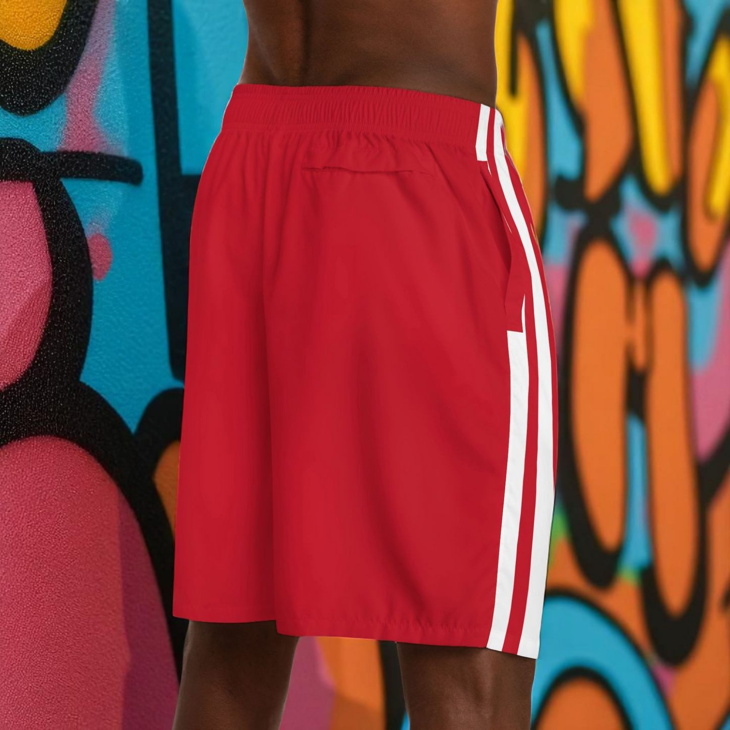 Ethnic Music Cartoon Men's Jogger Shorts - Happily Celebrating Heritage
