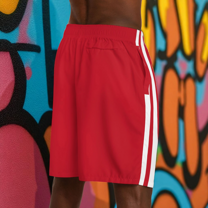 Ethnic Music Cartoon Men's Jogger Shorts - Happily Celebrating Heritage