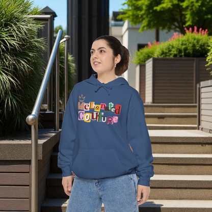 Ethnic Family Doodle Unisex Graphic Hoodie, Handcrafted Design, Unique Family Art