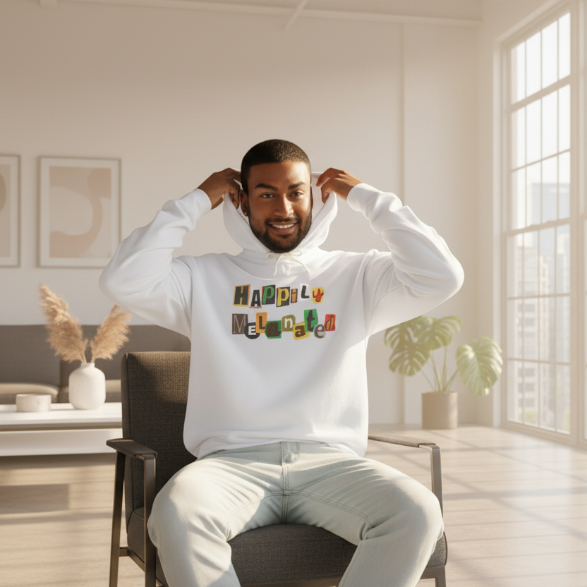 Afrocentric Jazz Music Lightweight Hooded Sweatshirt, Piano Art Graphic, Music Lover Gift Printify