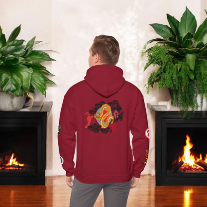 Dragon Ninja Themed Graphic Unisex  Hoodie