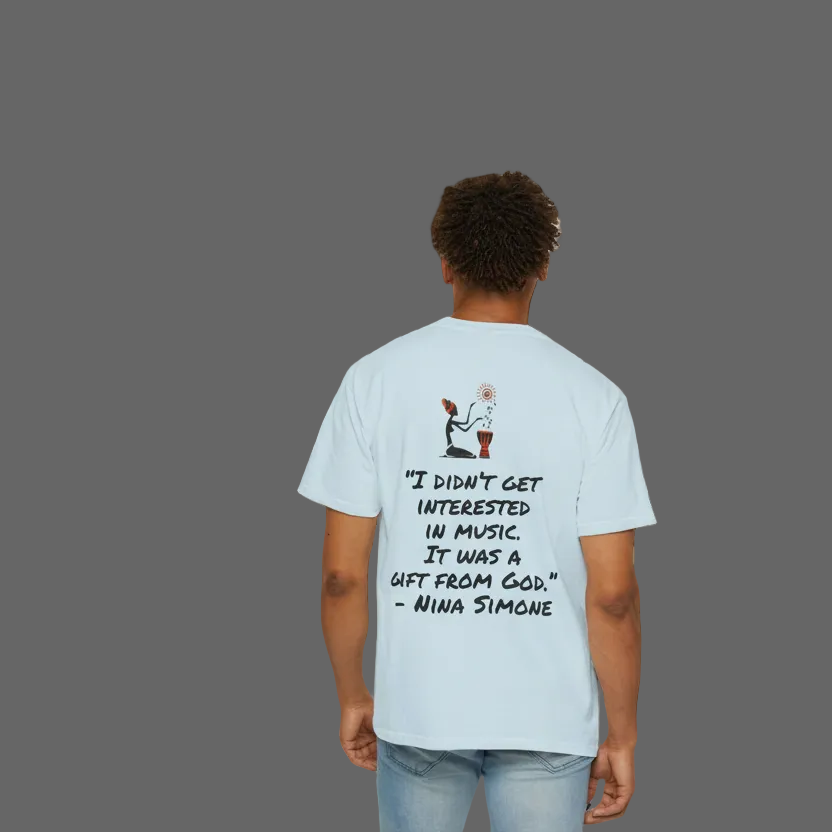 Afro Jazz Singer Graphic T-Shirt, Black History Music Tee, Unisex Garment-Dyed Shirt Printify