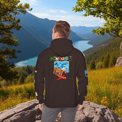 Vacation Theme Graphic Unisex Hoodie, Travel Enthusiast Sweatshirt, Wanderlust Hooded Pullover