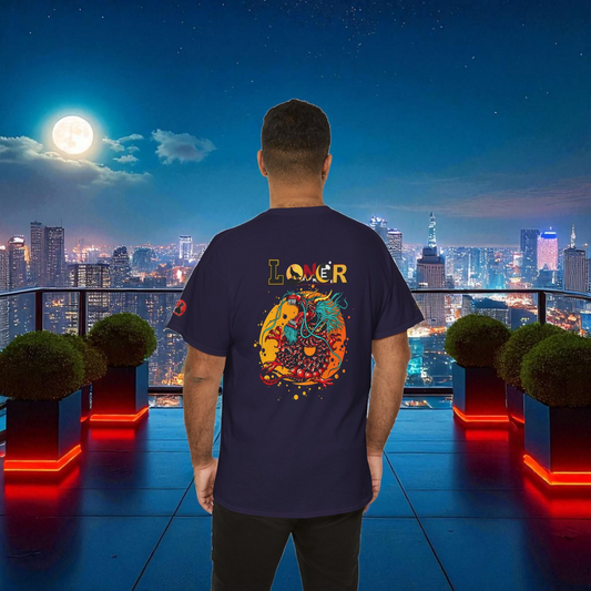 Dragon Graphic Tee, Loner Themed Unisex Shirt, Dragon Art T-Shirt, Mythical Creature Top