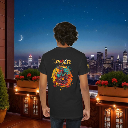Dragon Graphic Tee, Loner Themed Unisex Shirt, Dragon Art T-Shirt, Mythical Creature Top