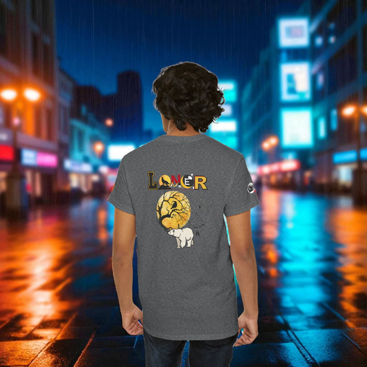 Polar Bear Graphic Unisex Tee, Wild Animal Introvert Graphic T-Shirt, Wildlife Lover Tee