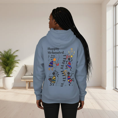 Handcrafted Afro Music Graphic Hoodie - Unisex Lightweight Hooded Sweatshirt, Hipster Hoodie