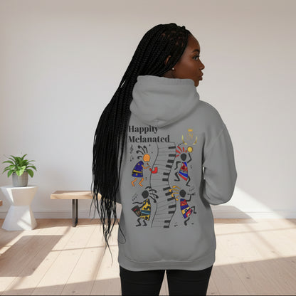 Handcrafted Afro Music Graphic Hoodie - Unisex Lightweight Hooded Sweatshirt, Hipster Hoodie