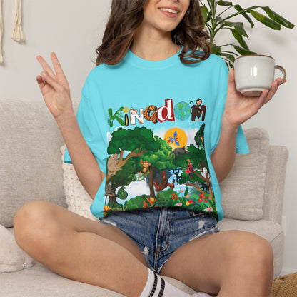 Monkey Graphic Jungle Animals T-shirt, Wildlife Lover Tee, Safari Theme Shirt