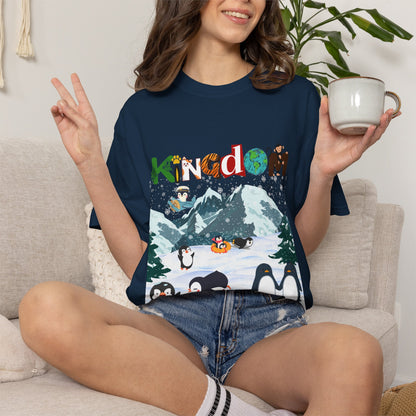 Arctic Life Penguin Graphic Unisex T-Shirt, Nature Theme, Wildlife Tee Shirt, Animal Lover Tee