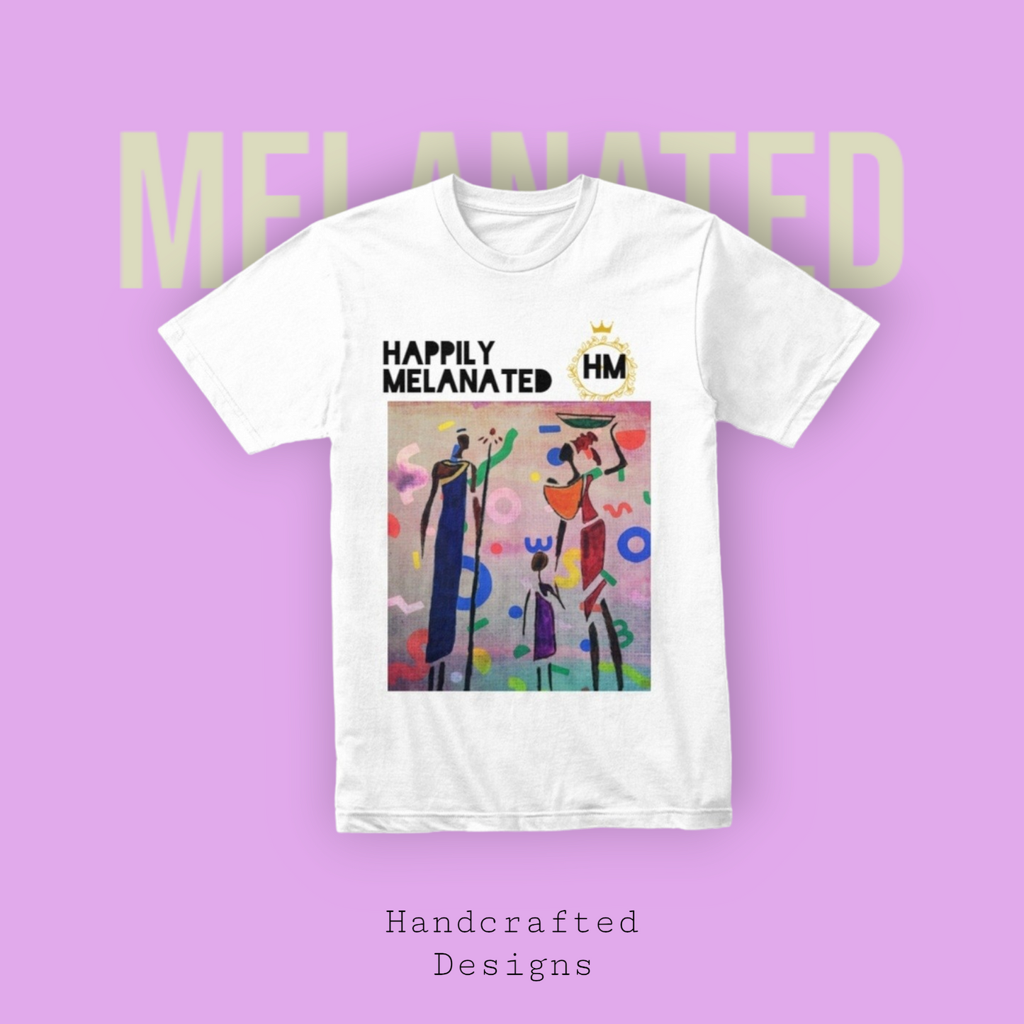 Bold Ethnic T-shirt, Hand-drawn Tribal Family Doodle with Motivational Quote