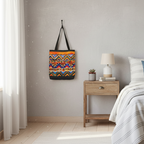 Handcrafted Aztec Print Weekender Bag - Spacious & Stylish Tote for Weekend Escapes Printify