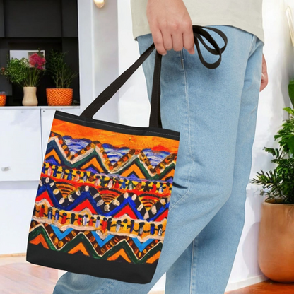 Handcrafted Aztec Print Weekender Bag - Spacious & Stylish Tote for Weekend Escapes