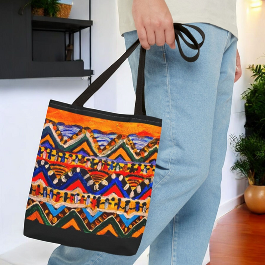 Handcrafted Aztec Print Weekender Bag - Spacious & Stylish Tote for Weekend Escapes