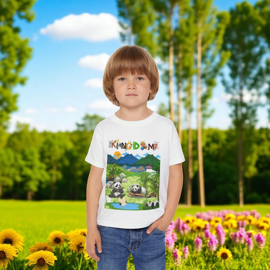 Wild Animals Graphic Toddler T-Shirt, Nature Theme Jungle Safari Shirt