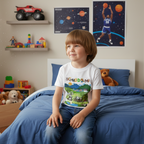 Wild Animals Graphic Toddler T-Shirt, Nature Theme Jungle Safari Shirt Printify