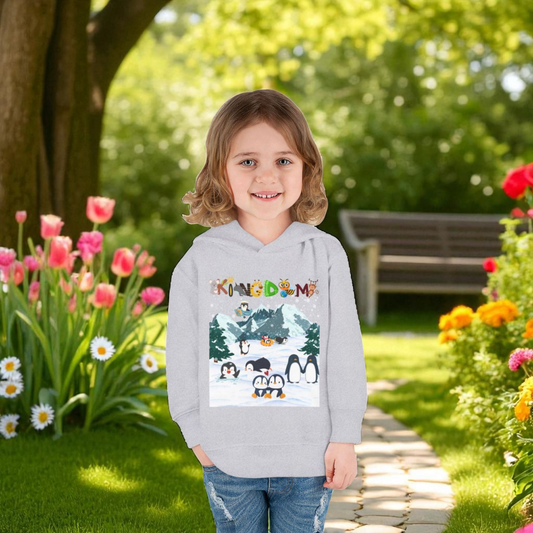 Penguin Toddler Hoodie, Arctic Animals Kids Fleece Sweatshirt, Animal Graphic Children's Pullover