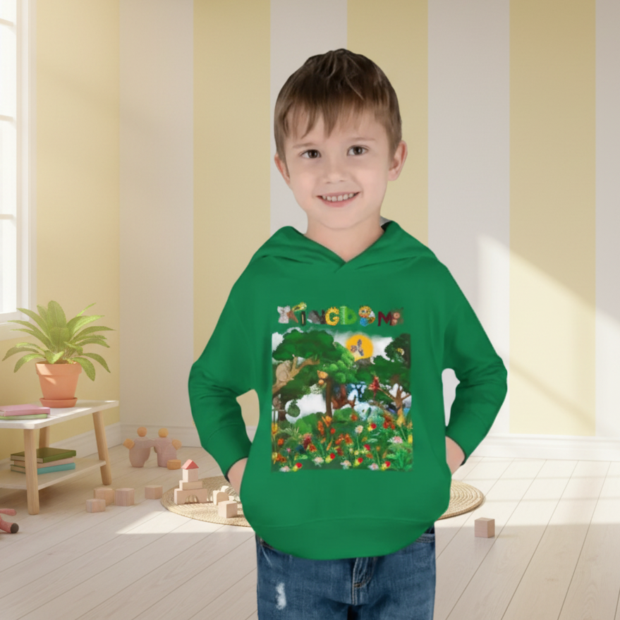 Jungle Animals Toddler Hoodie, Kids Fleece Sweatshirt, Monkey Graphic Baby Pullover Printify