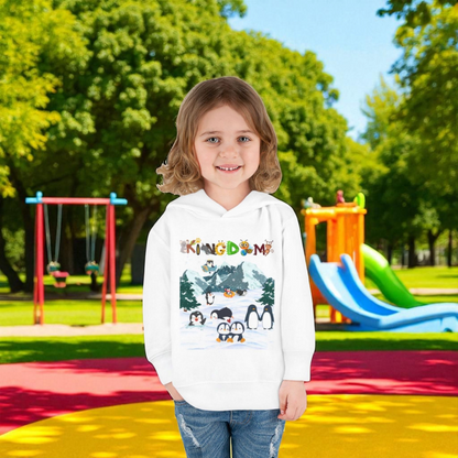 Penguin Toddler Hoodie, Arctic Animals Kids Fleece Sweatshirt, Animal Graphic Children's Pullover