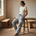 Dallas Cowboys Inspired Plaid Waistband Barrel Unisex Sweatpants