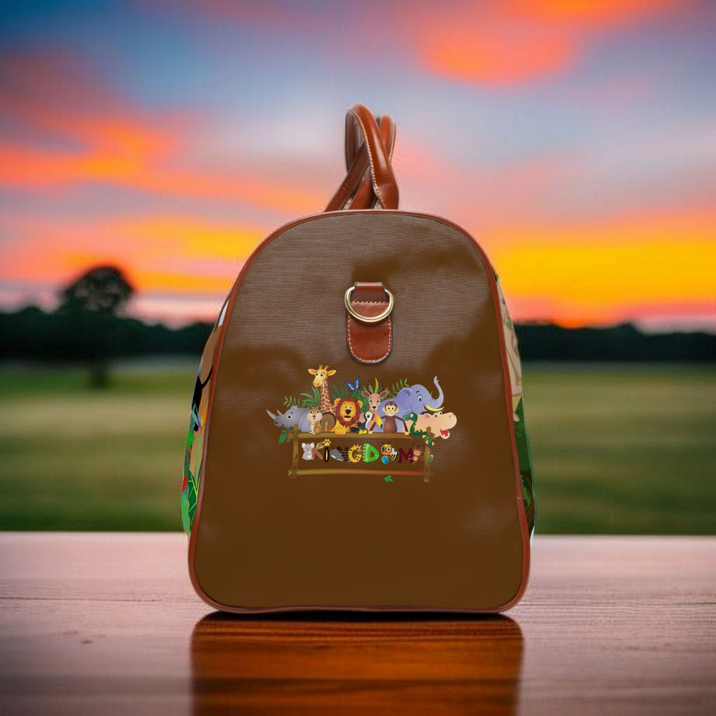 Vibrant Jungle Waterproof Travel Bag - Eco-Friendly Adventure Tote