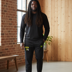 Jamaica Flag Themed  Unisex Side Stripe Running Pants