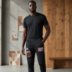 Unisex Running Pants Featuring a NASCAR-Inspired Graphic Side Stripe