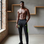 Jamaica Flag Themed  Unisex Side Stripe Running Pants