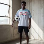 South African Flag-Themed Graphic Mesh V-Neck Unisex Soccer Jersey