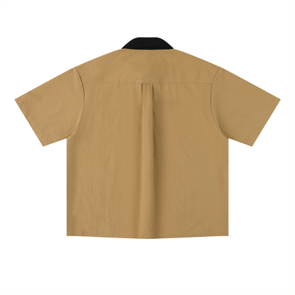 Jazz Band and Singer Graphic Unisex Color Block Short Sleeve Shirt