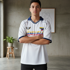 Venezuela Flag Themed Unisex Collared Piping Boxy Soccer Jersey