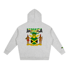 Jamaican Pride and Flag Themed Graphic Fleeced Unisex Hoodie