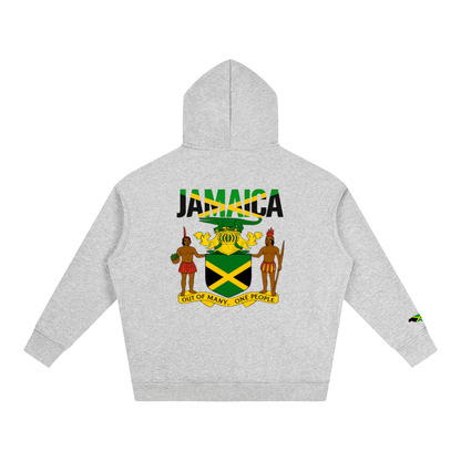 Jamaican Pride and Flag Themed Graphic Fleeced Unisex Hoodie
