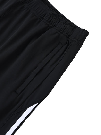 Jamaican Flag Themed Unisex Side Stripe Running Pants
