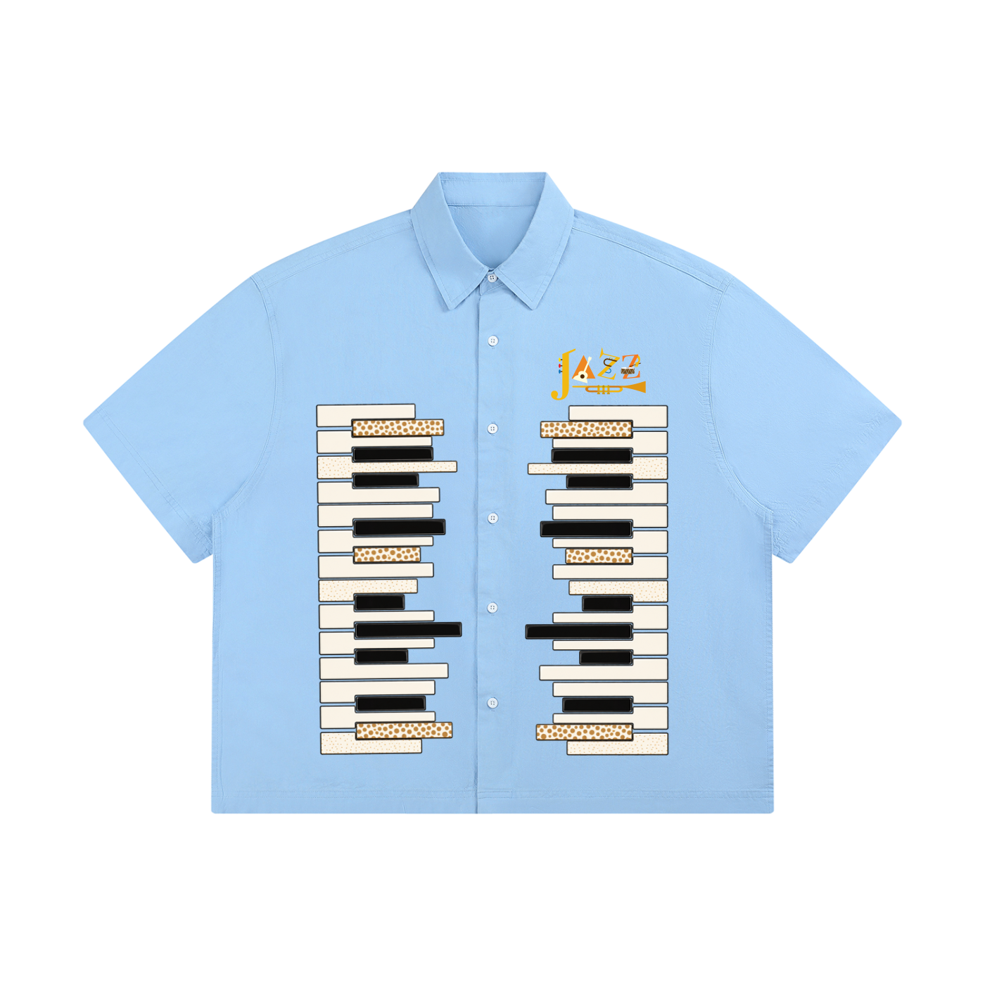 Piano Art Print Unisex Boxy Short Sleeve Shirt