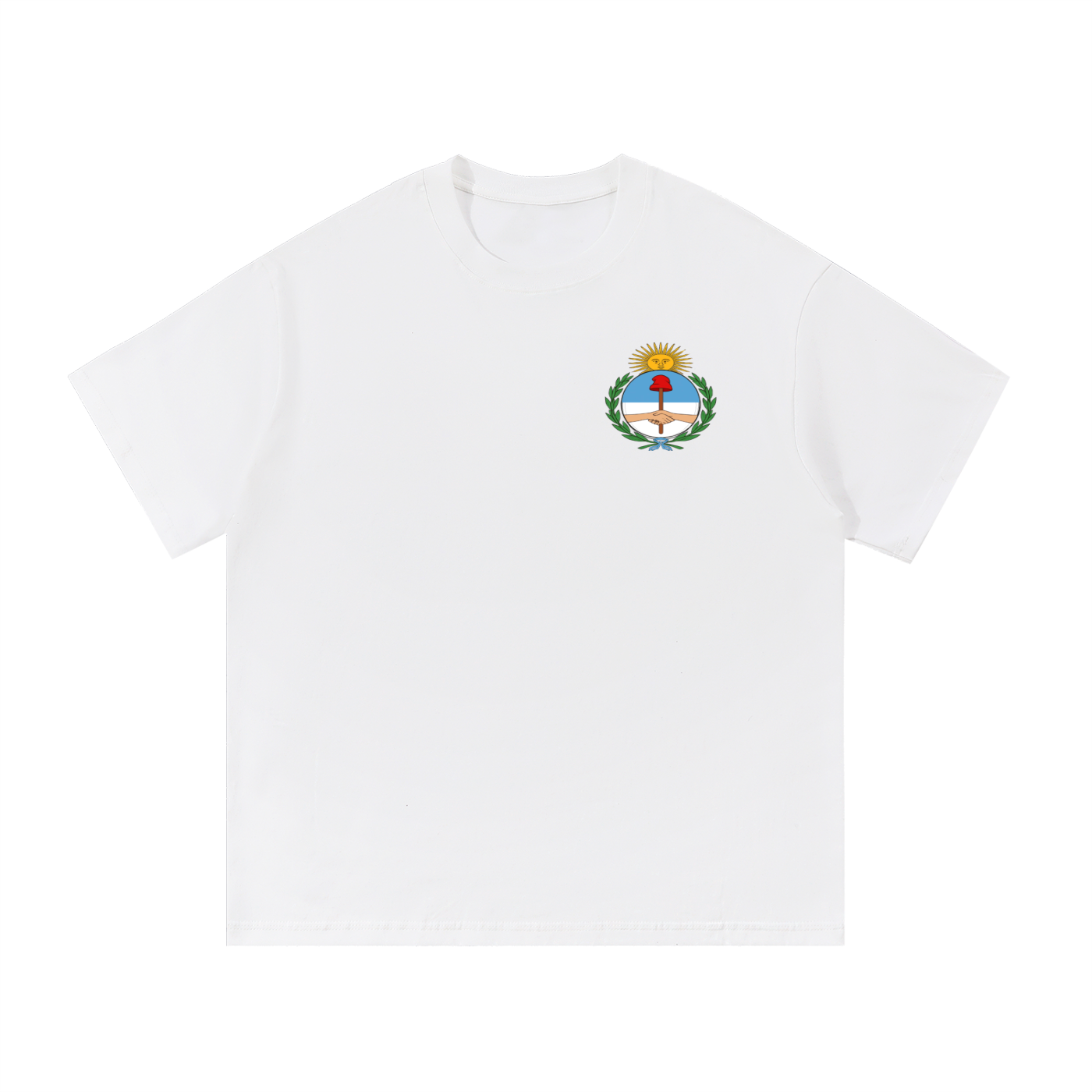 Argentina Flag Art Graphic Unisex Essential Cotton T-Shirt