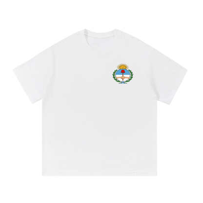 Argentina Flag Art Graphic Unisex Essential Cotton T-Shirt
