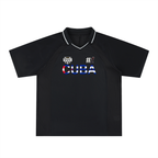 Unisex Graphic V-Neck Soccer Jersey Featuring a Cuba Flag Design ODMPOD