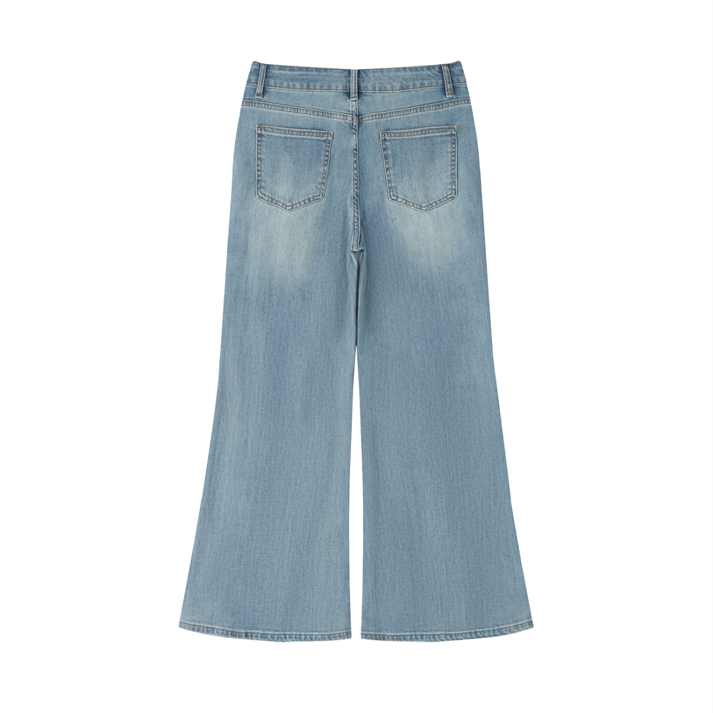 Afro Music Themed Graphic Women's Vintage Wash Flared Leg Jeans