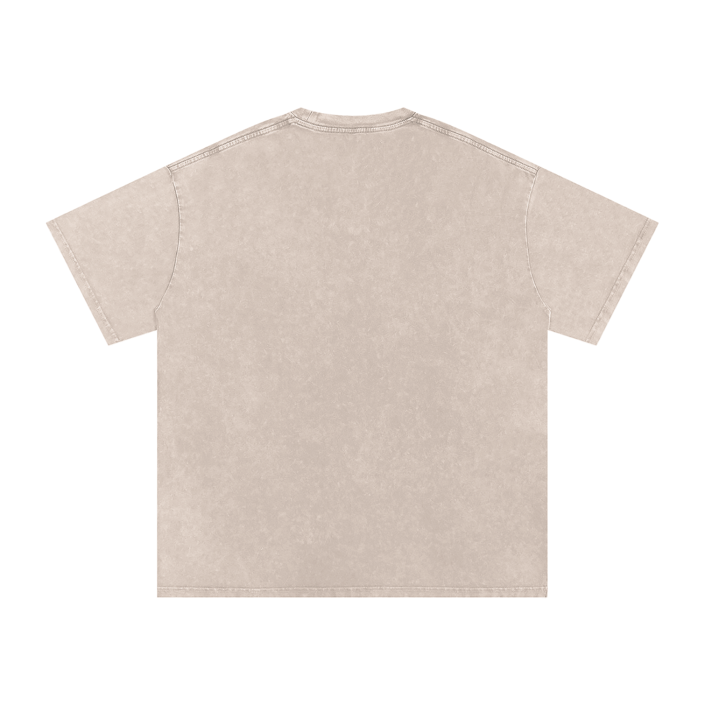 Graffiti DJ Art Graphic Unisex Snow Washed Oversized Cotton T-Shirt