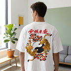 Ying and Yang Graphic Tiger Unisex Seamless Unisex T-Shirt