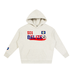 Belize Flag Themed Graphic Unisex Oversize Fleeced Unisex Hoodie