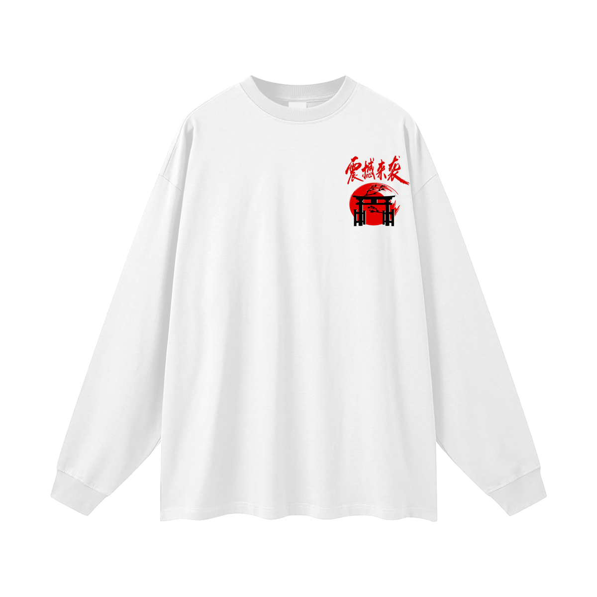 Colorful Dragon Themed Oversized Unisex Long Sleeve UnisexT-Shirt