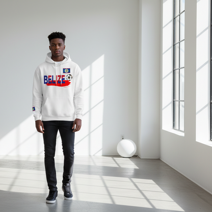 Belize Flag Themed Graphic Oversize Fleeced Unisex  Hoodie