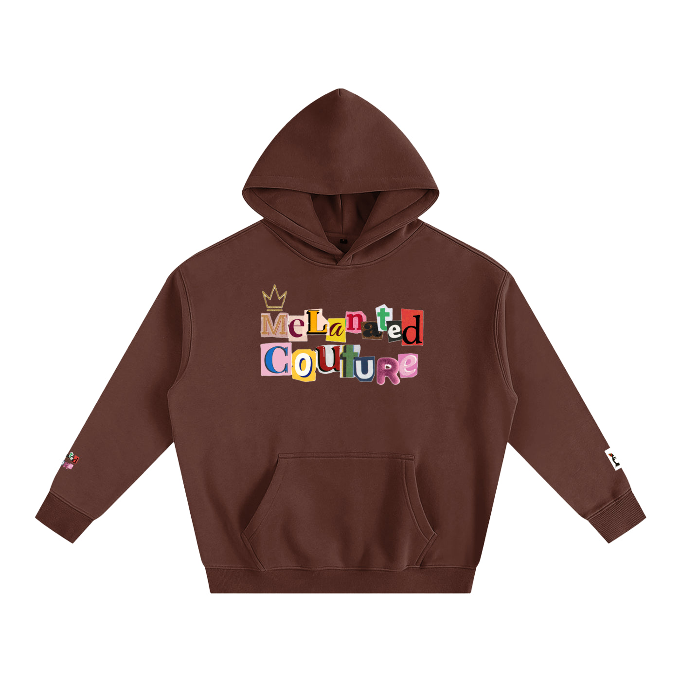 Crowned Black Woman Art Graphic Unisex Oversize Fleeced Hoodie