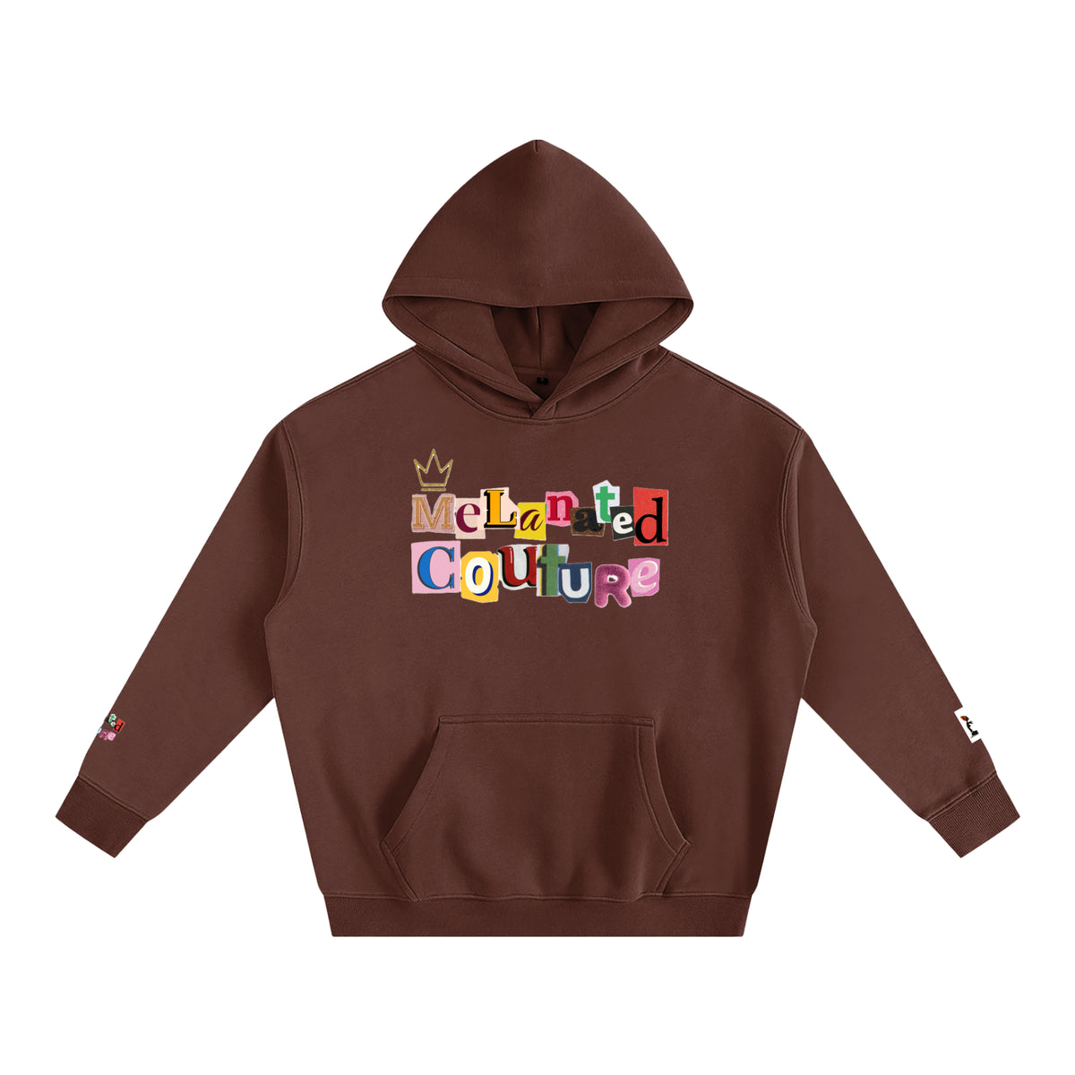 Crowned Black Woman Art Graphic Unisex Oversize Fleeced Hoodie ODMPOD